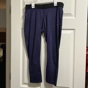 Nike Purple and Black Leggings
